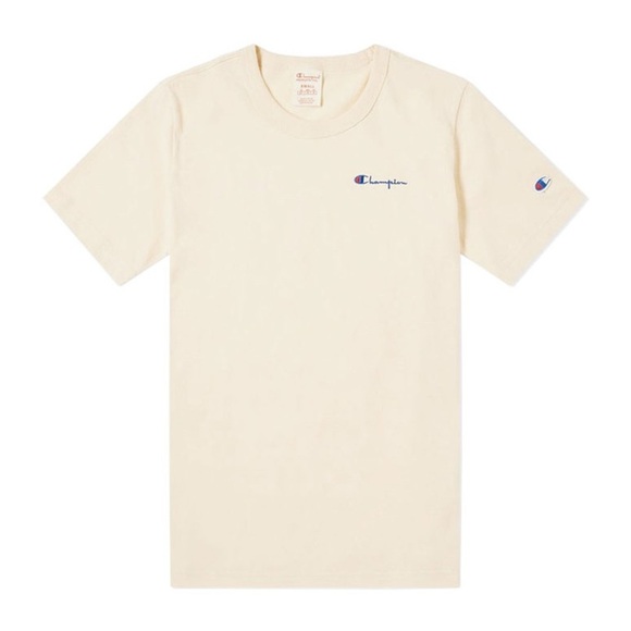 NWT Champion Men’s Small tee Classic T Shirt Light Yellow Green Logo New Spring - Picture 1 of 7